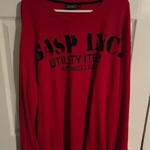 Men GASP long sleeve size 3xl red